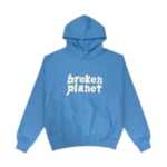 BLUE BROKEN PLANET HOODIE