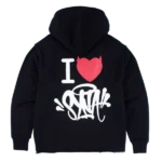 I HEART SYNA HOODY - BLACK