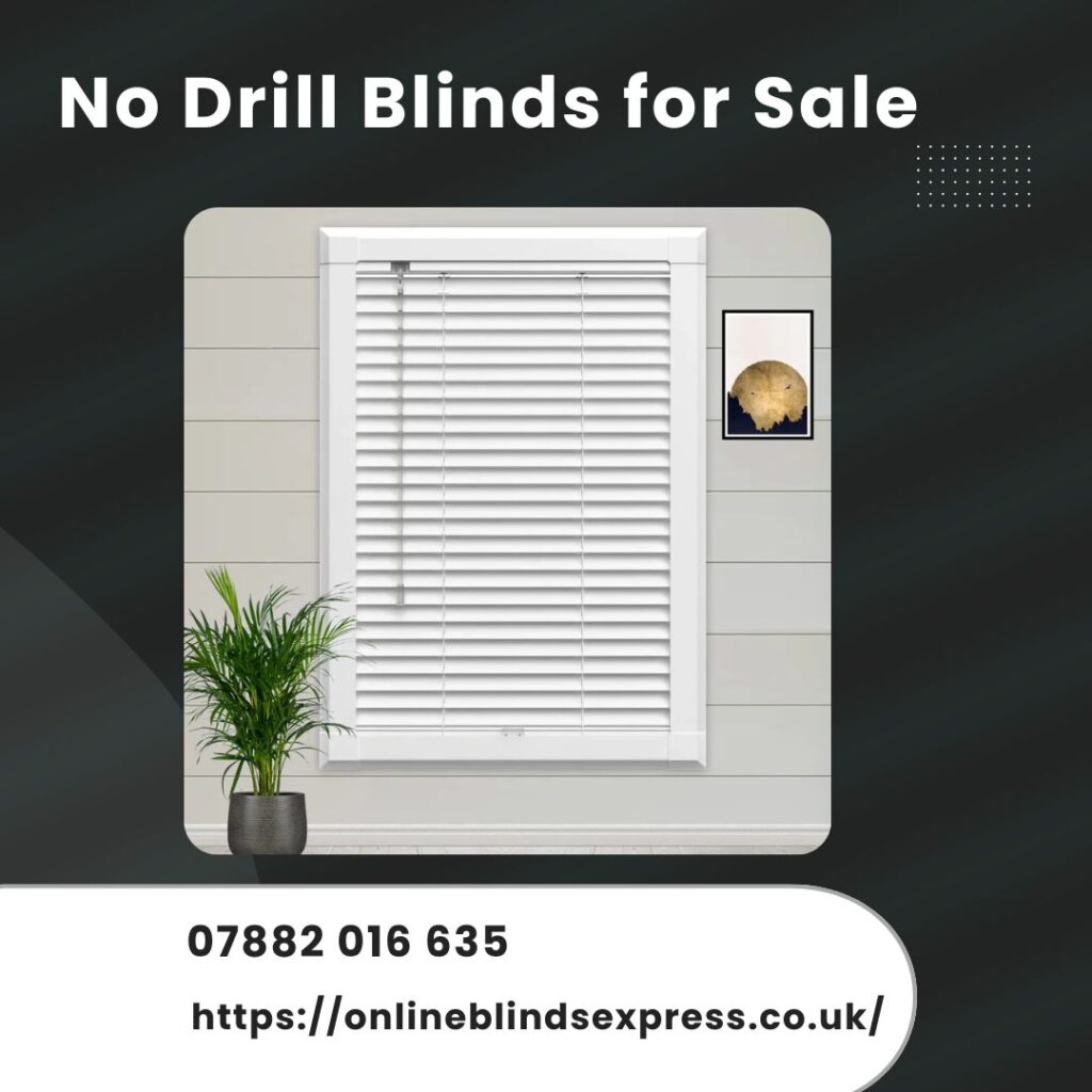 No Drill Window Blinds
