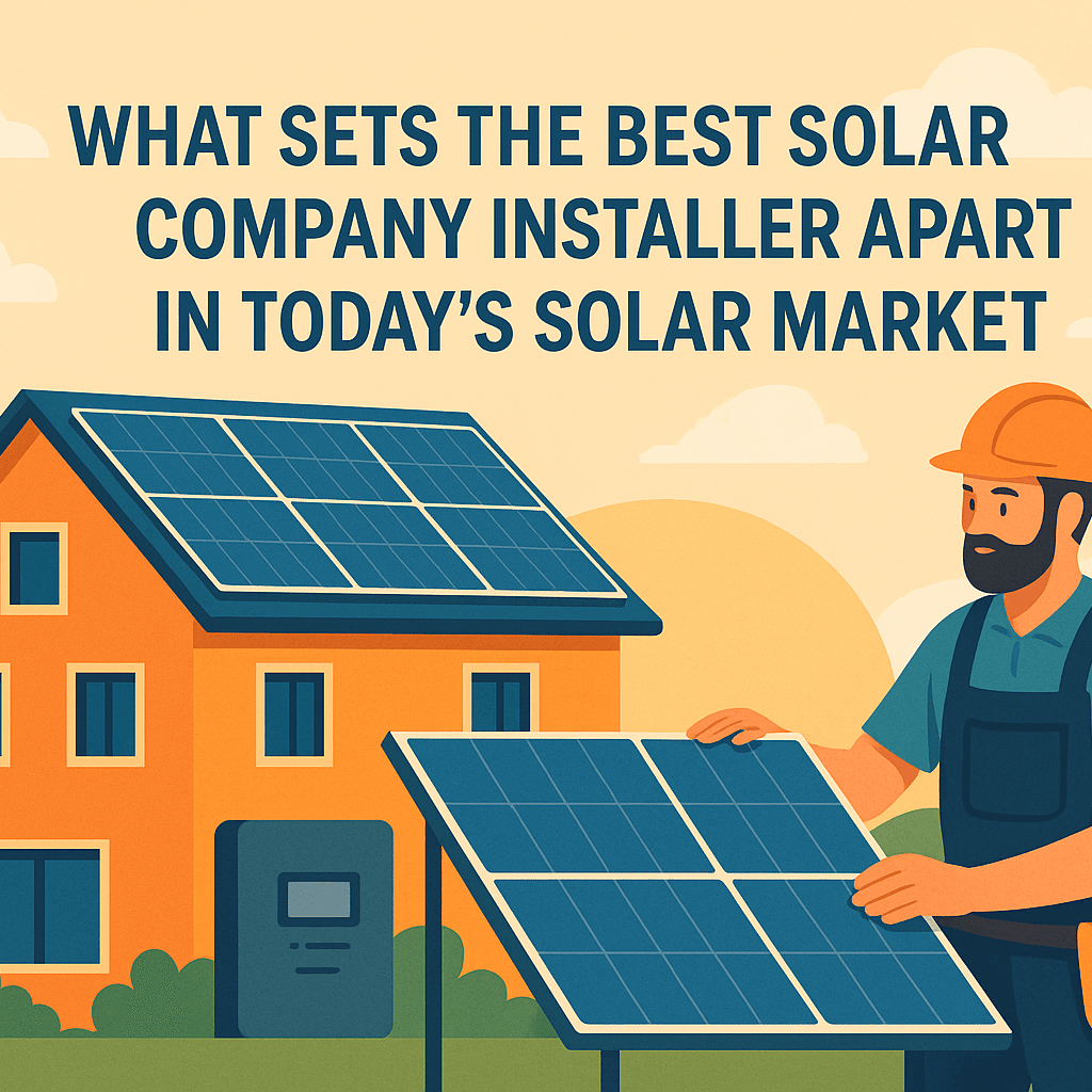 What Sets the best company installer Apart in Today’s Solar Market