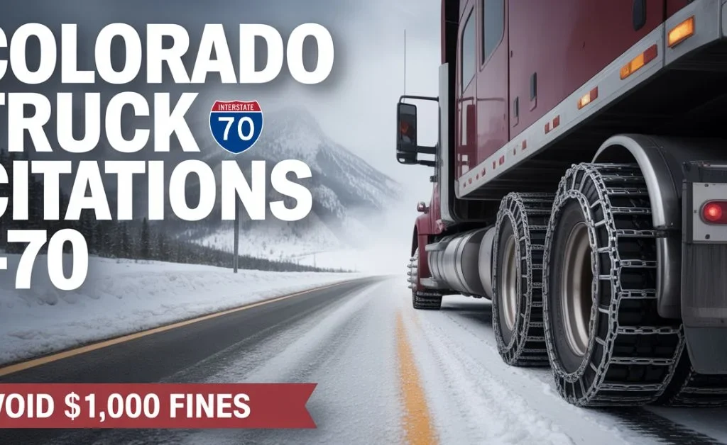 Preparing for Winter: Avoiding Colorado Truck Citations I-70 Chain Problems