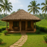 Scenic backwater view near Kasaragod homestay