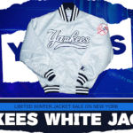 Limited Winter Jacket Sale On New York Yankees White Jacket