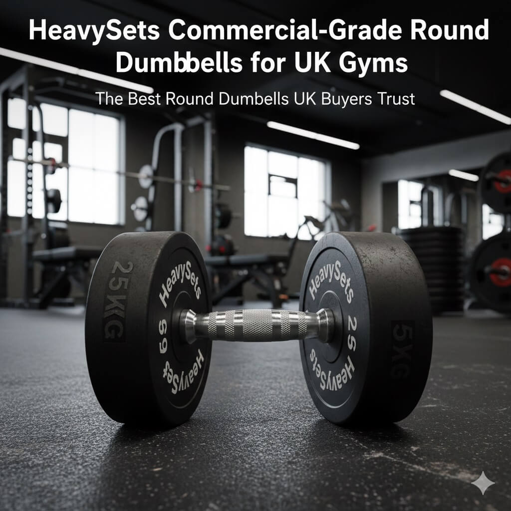 HeavySets Commercial-Grade Round Dumbbells for UK Gyms