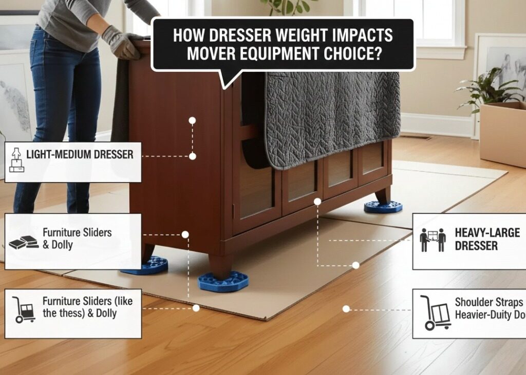 How Dresser Weight Impacts Mover Equipment Choice