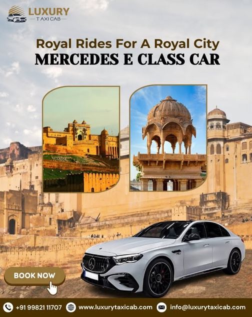 Mercedes E Class car rental jaipur