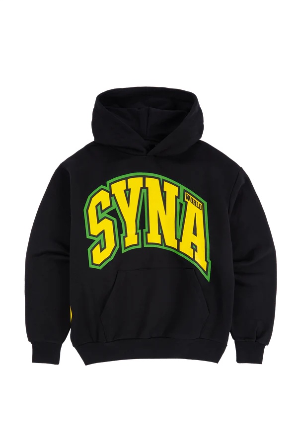 SYNA WORLD COLLEGE HOOD BLACK