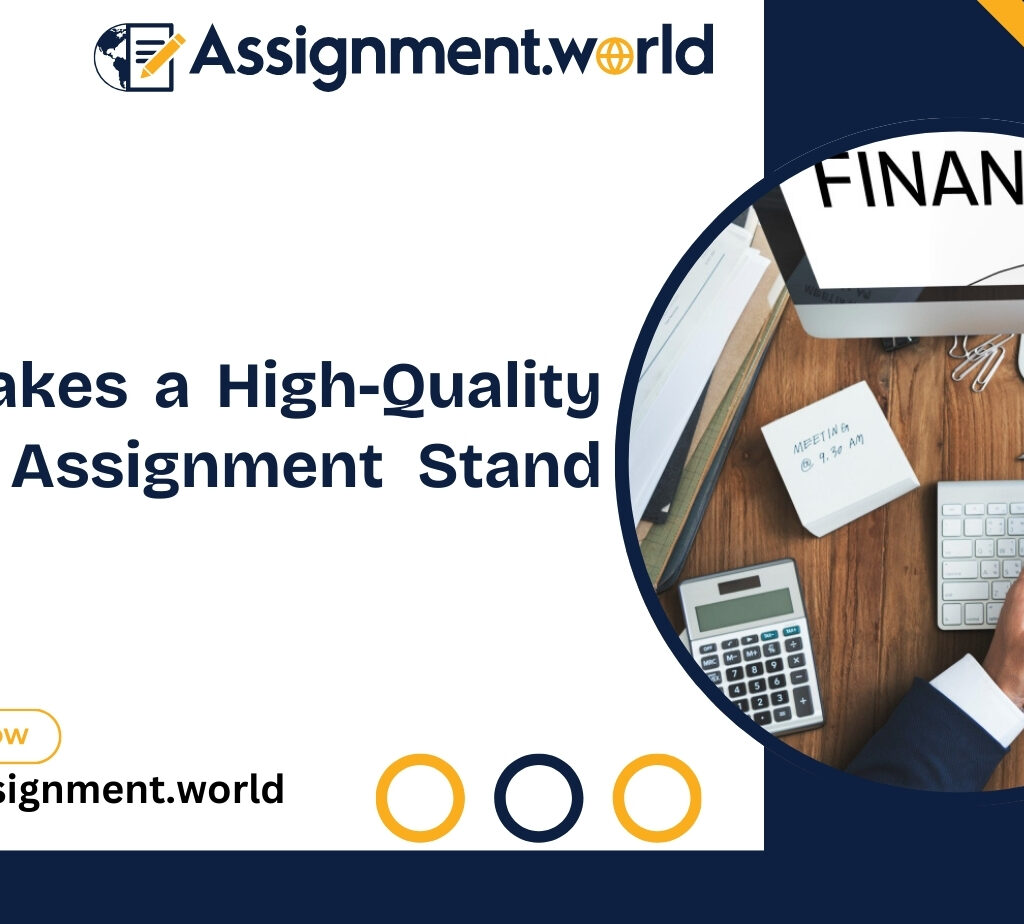 What Makes a High-Quality Finance Assignment Stand Out assignmentworld