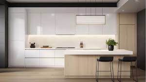 Pristine Class: White Oak Flat Panel Kitchen Cabinets – The Ultimate Choice for Modern Kitchens