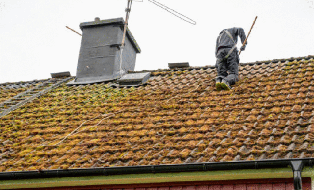 moss on roof