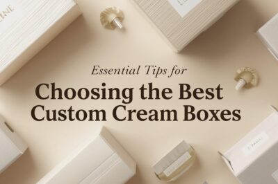 Essential Tips for Choosing the Best Custom Cream Boxes