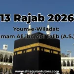 13 Rajab 2026
