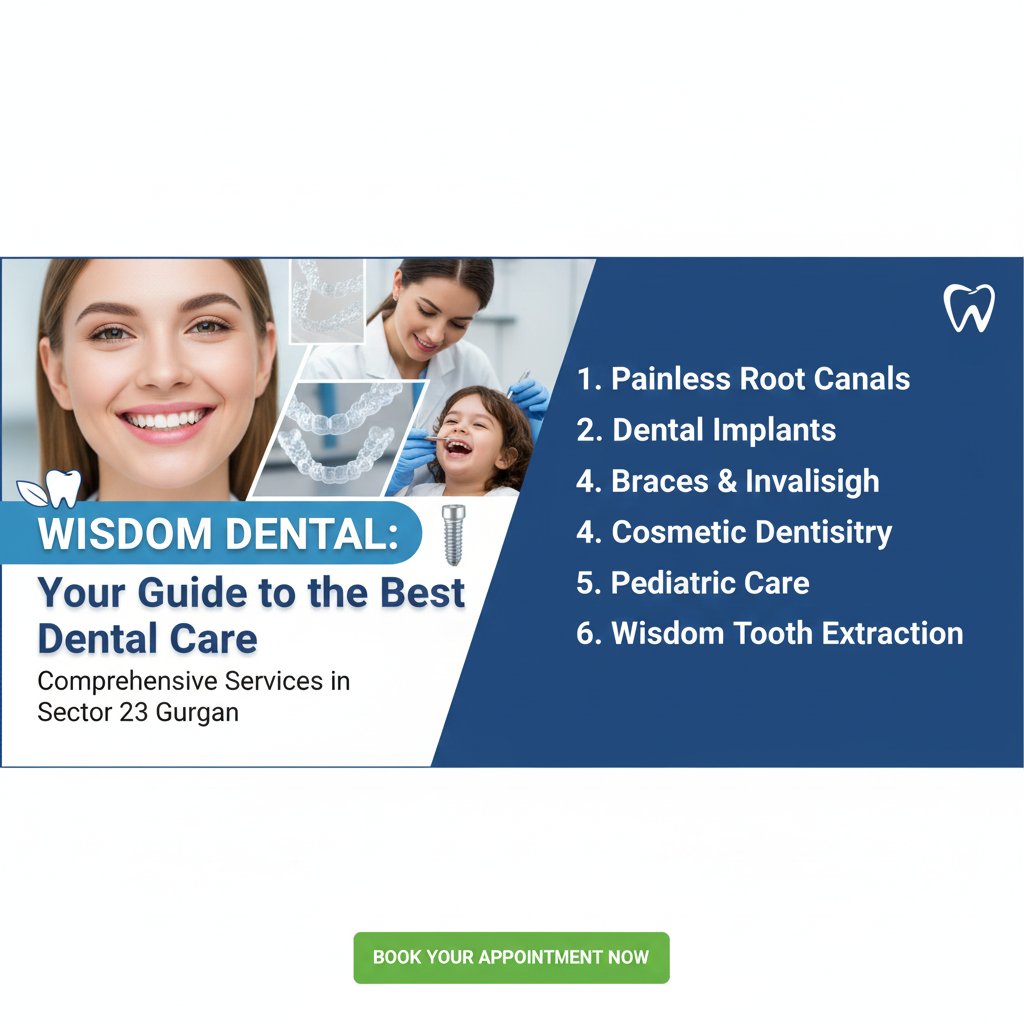 Why Wisdom Dental is the Leading Dental Clinic in Sector 23 Gurgaon
