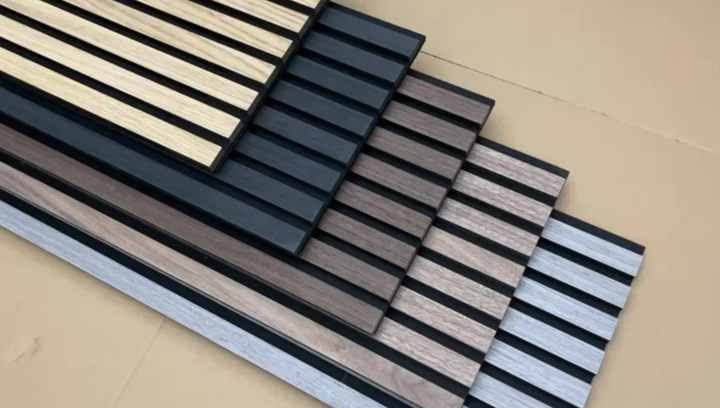 Decorative black fluted wall panels for contemporary interiors