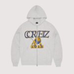 Cortiez Lion Boxy Zip Hoodie Light Heather