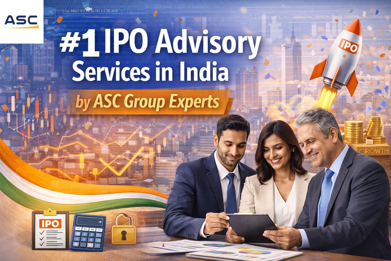 Business team reviewing IPO Advisory strategy and Ipo Readiness Consulting with ASC Group