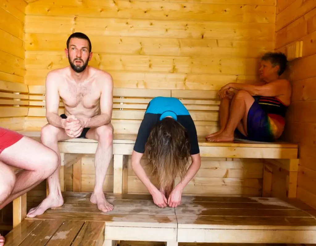 does the sauna burn calories