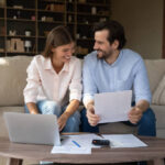 Happy couple of tenants