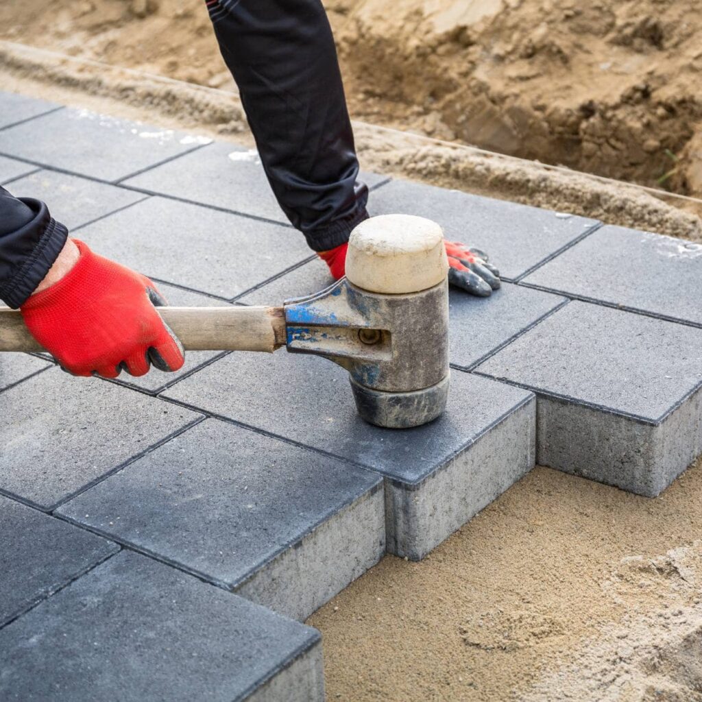 how to install a paver patio