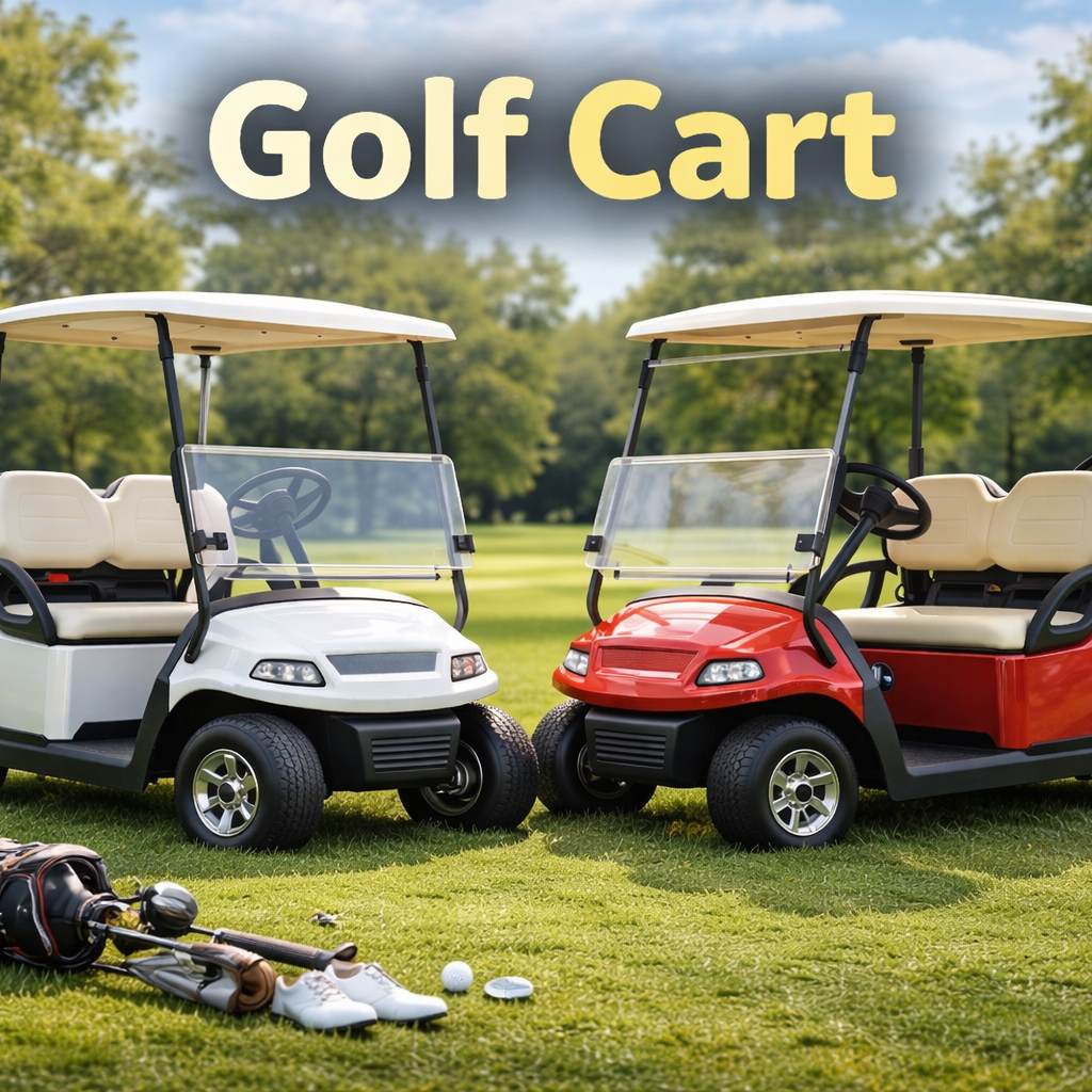 Modern golf buggy by Toys UAE providing efficient and eco-friendly community transportation