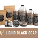Liquid Raw African Black Soap Pure Raw Unrefined 100% Natural Organic for Hair & Body Wash. Helps with Acne.